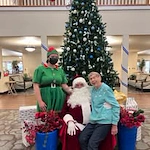 Wenatchee Senior Living by Cogir senior living community offering independent living, assisted living, and respite care in Wenatchee, WA, resident with St. Nick