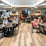 Fieldstone Memory Care of Puyallup residents dining