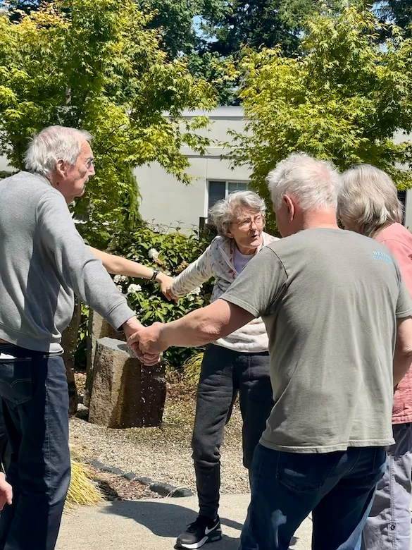 Fieldstone Memory Care of Bainbridge resident enjoy dancing