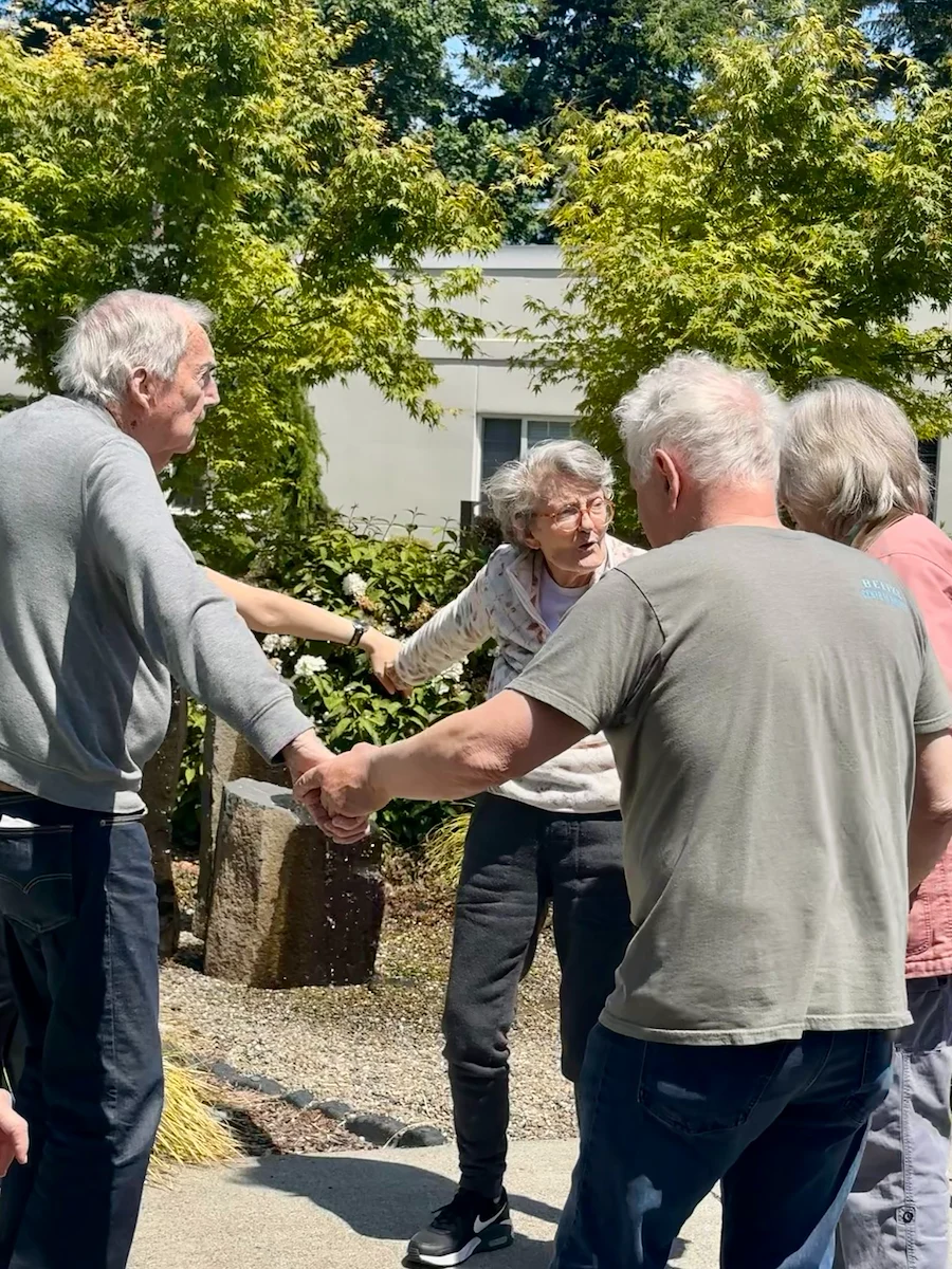 Fieldstone Memory Care of Bainbridge resident enjoy dancing