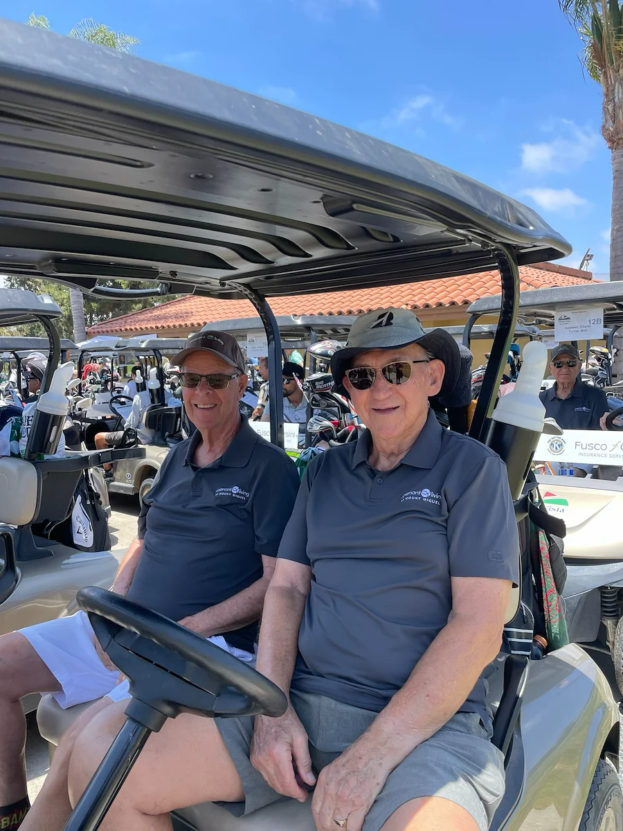 Covenant Living at Mount Miguel in Spring Valley, CA, golf outing