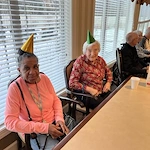 Viva Senior Living residents enjoying one of their many birthday parties