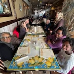 Belmont Gardens Gracious Retirement Living Hawthorn Senior Independent Living in Woodbridge, Virginia residents and family out to eat