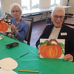 Kennedy Meadows Gracious Retirement Living Hawthorn Senior Independent Living in North Billerica, Massachusetts residents showing arts and crafts