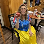 Avamere at Park Place Assisted Senior Living in Tigard, Oregon, staff member dressed up for Halloween