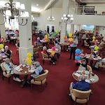 Summerville Estates Gracious Retirement Living Hawthorn Senior Independent Living in Summerville, South Carolina residents in the dining room