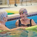 John Knox Village Senior Living CCRC near Kansas City, MO residents in the pool