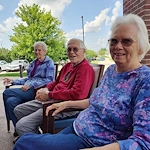 Cascade Creek Memory Care relaxing outside