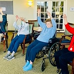 Charter Memory Care of Moline group exercise class