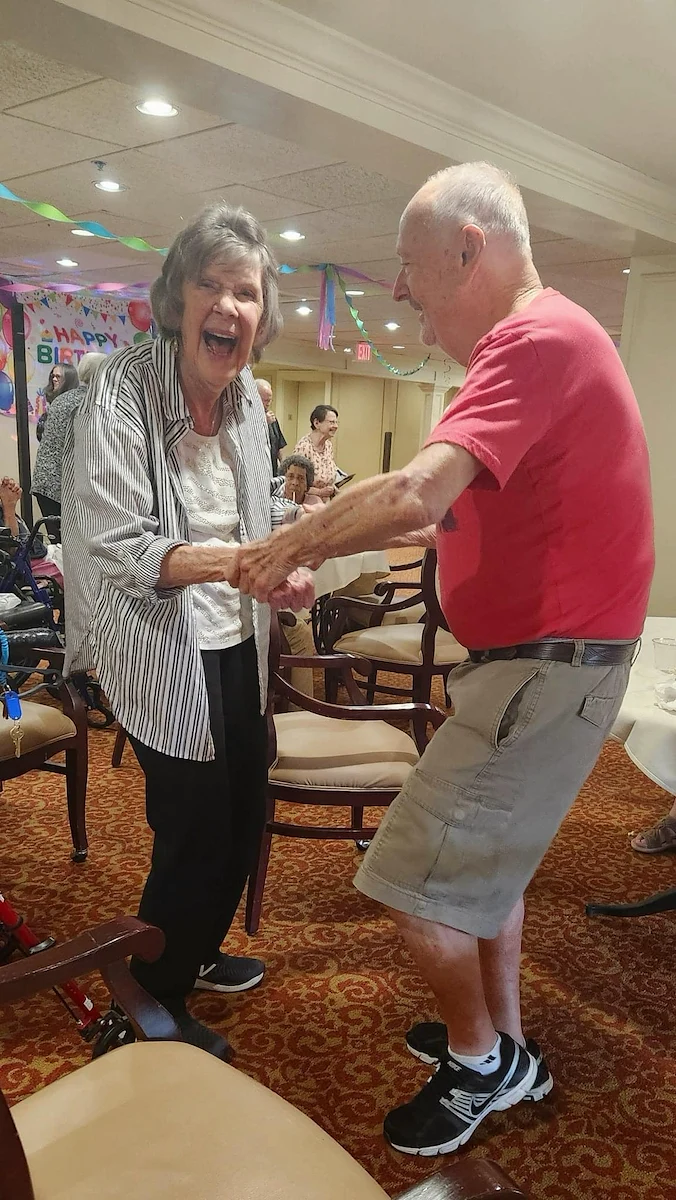 Mallard Cove Senior Living in Cincinnati, OH, residents dancing