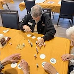 Marlton Gardens Gracious Retirement Living Hawthorn Senior Independent Living in Marlton, New Jersey residents playing a game