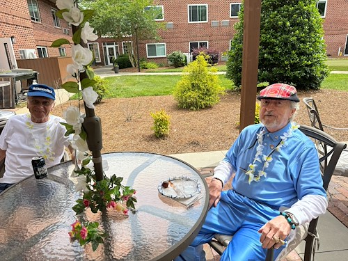 Bartlett Reserve Independent Living residents enjoying an outdoor event