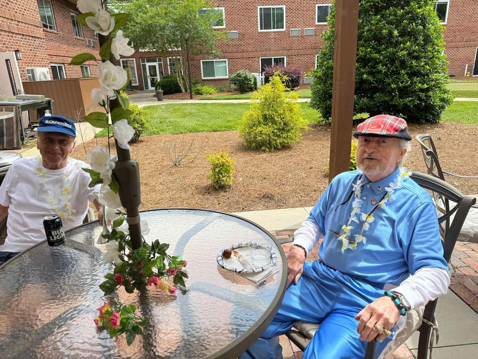 Bartlett Reserve independent living in Durham, NC, residents enjoying an outdoor event