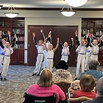The Prairie School of Dance put on a show for the residents of the Waters of Eden Prairie