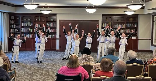 The Prairie School of Dance put on a show for the residents of the Waters of Eden Prairie