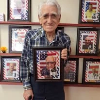 The Carriage House Gracious Retirement Living Hawthorn Senior Independent Living in Oxford, Florida resident being recognized as a Veteran