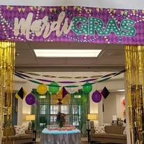 Wilshire Estates Gracious Retirement Living, independent living in Silver Spring, MD, Mardi Gras celebration