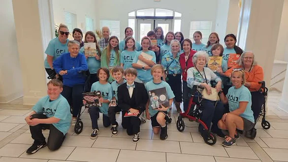 Hutchinson Beach Elementary School visited The Blake at Panama City Beach to take part in the Reading Pals event