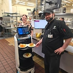 Porter Hills Village dining delivery robots