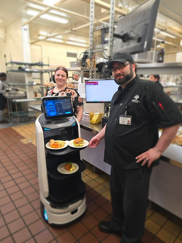 Porter Hills Village dining delivery robots