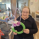 Residents of Broadwell Senior Living at Plymouth used their craft time to make an easter themed craft