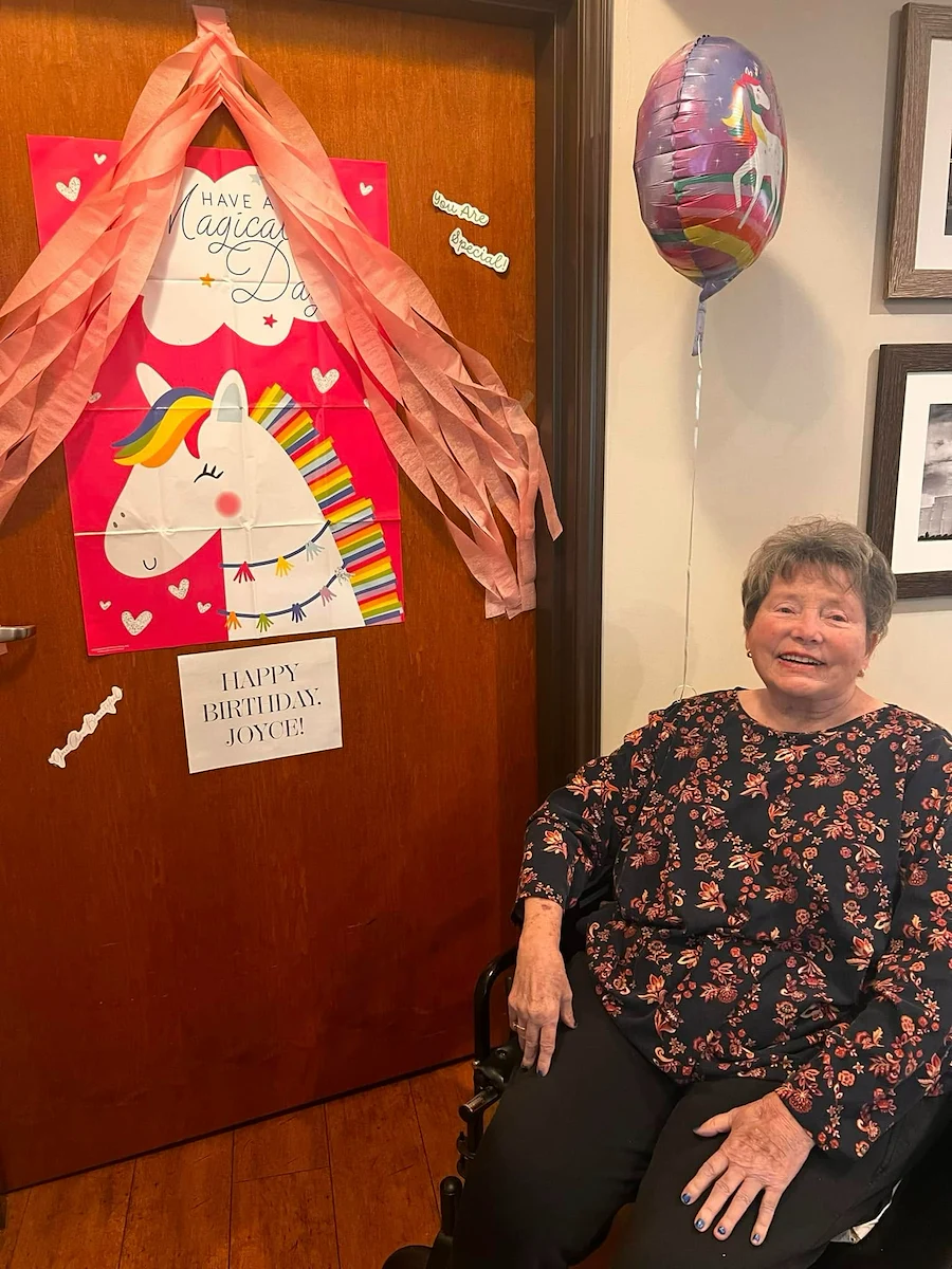 Credo Senior Living - Wichita, KS, making resident feel special with birthday decorations