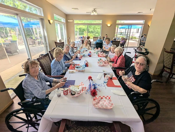 Park Vista Retirement Living North Hill East Moline, IL, residents socializing