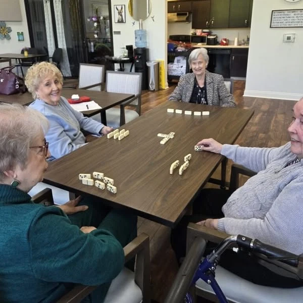 The Blake at Flowood residents enjoying a performance from the Brandon Baptist Church