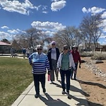 Paloma Landing Retirement Community Hawthorn Senior Independent Living in Albuquerque, New Mexico residents out for a walk