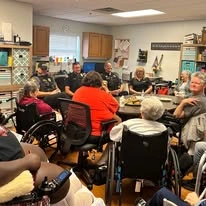 Ascension Living Via Christi Village Manhattan Senior Living in Manhattan, Kansas residents socializing