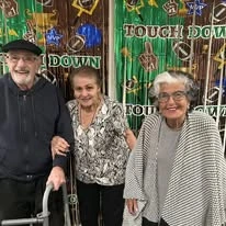 Sonata Coconut Creek seniors celebrating the super bowl together