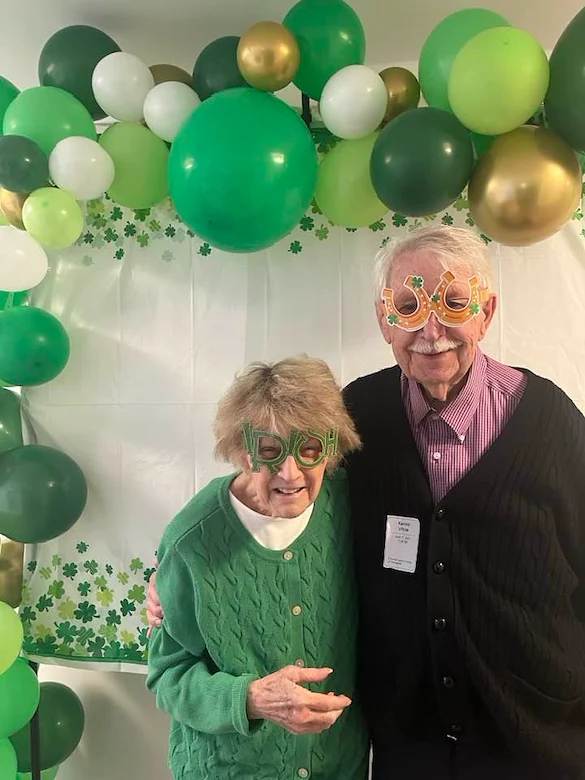 Charter Senior Living of Annapolis residents enjoy a celebration
