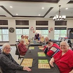 Hudson Estates Gracious Retirement Living Hawthorn Senior Independent Living in Lansdale, Pennsylvania residents playing a game
