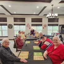 Hudson Estates Gracious Retirement Living Hawthorn Senior Independent Living in Lansdale, Pennsylvania residents playing a game