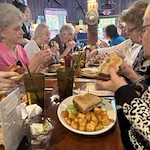 Camellia Gardens Gracious Retirement Living Hawthorn Senior Independent Living in Maynard, Massachusetts residents eating at a restaurant