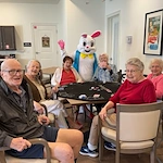 The Blake at Biloxi residents celebrating Easter with a Family Easter Egg Hunt