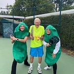 Covenant Living at Mount Miguel in Spring Valley, CA, resident having fun with pickleball