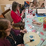 The Glenwood of Gainesville, Florida, residents doing arts and crafts