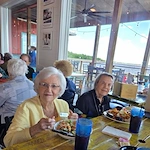 The Blake at Flowood residents on a lunch outing to Shaggy's on the Rez
