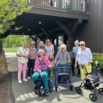 The Blake at Charlottesville residents at Southwest Mountains Vineyards