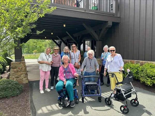 The Blake at Charlottesville residents at Southwest Mountains Vineyards