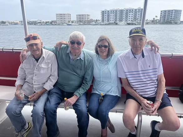 Residents of the Blake at Miramar Beach enjoyed an outing on a dolphin cruise