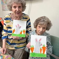 The Paint & Sip Bunny Craft event was a hit for The Blake at Township residents