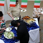 Hudson Estates Gracious Retirement Living Hawthorn Senior Independent Living in Lansdale, Pennsylvania residents having an Italian themed dinner
