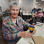 Charter Senior Living of Cookeville resident smiling