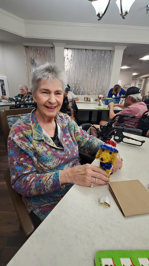 Charter Senior Living of Cookeville resident smiling