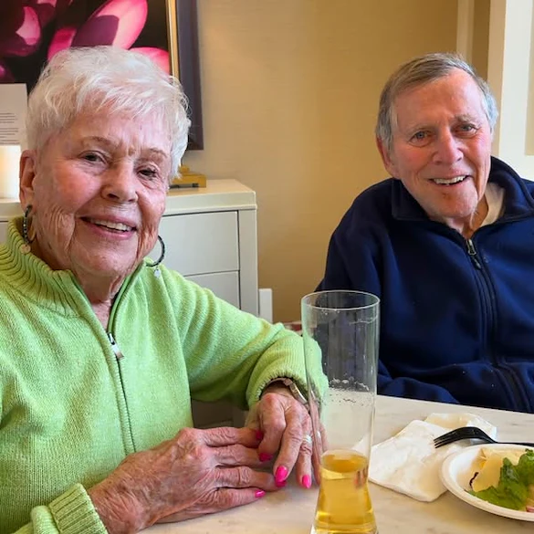 Residents of the Waters on 50th enjoying a beverage to celebrate the start of Spring