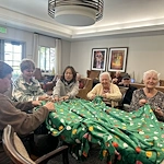 Residents Making a Blanket