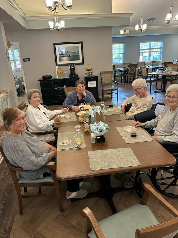 Bennett Place in New Albany, IN, residents socializing