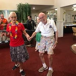 Meadowlark Estates Gracious Retirement Living Hawthorn Senior Independent Living in Lawrence, Kansas residents dancing